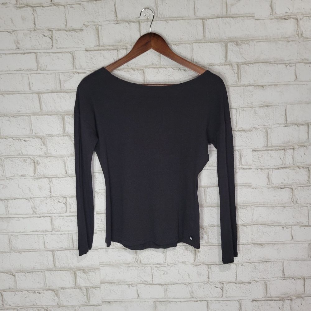 Fabletics lace up back long sleeve top